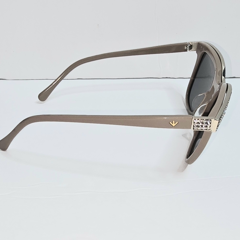Perverse Camel Color Rhinestone Glasses in Great Condition - Picture 5 of 5